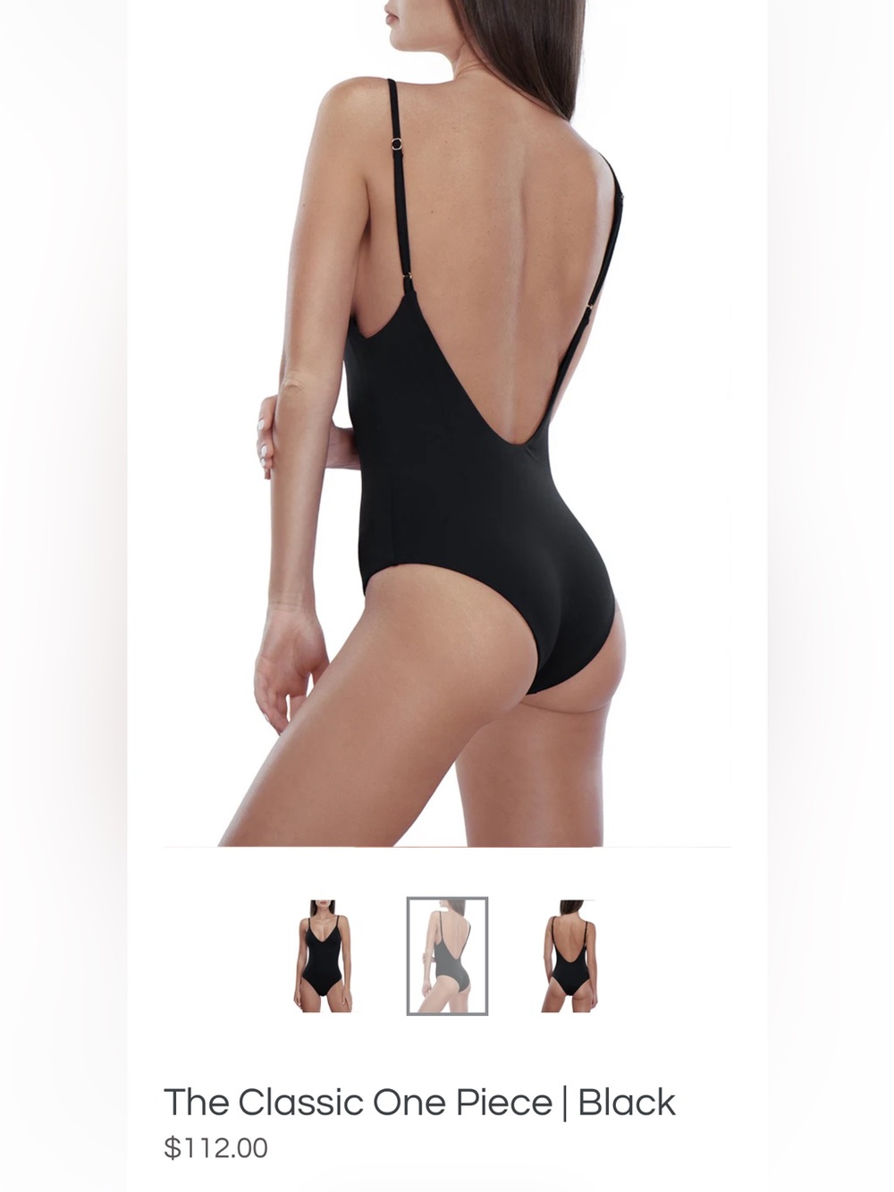 Classic black one-Piece